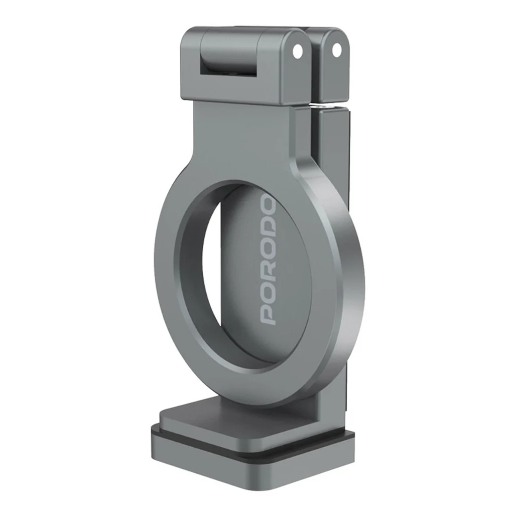 Porodo Zinc Alloy MagSafe Phone Mount - 360° Adjustable, Strong Magnetic Force - Black - Image 5