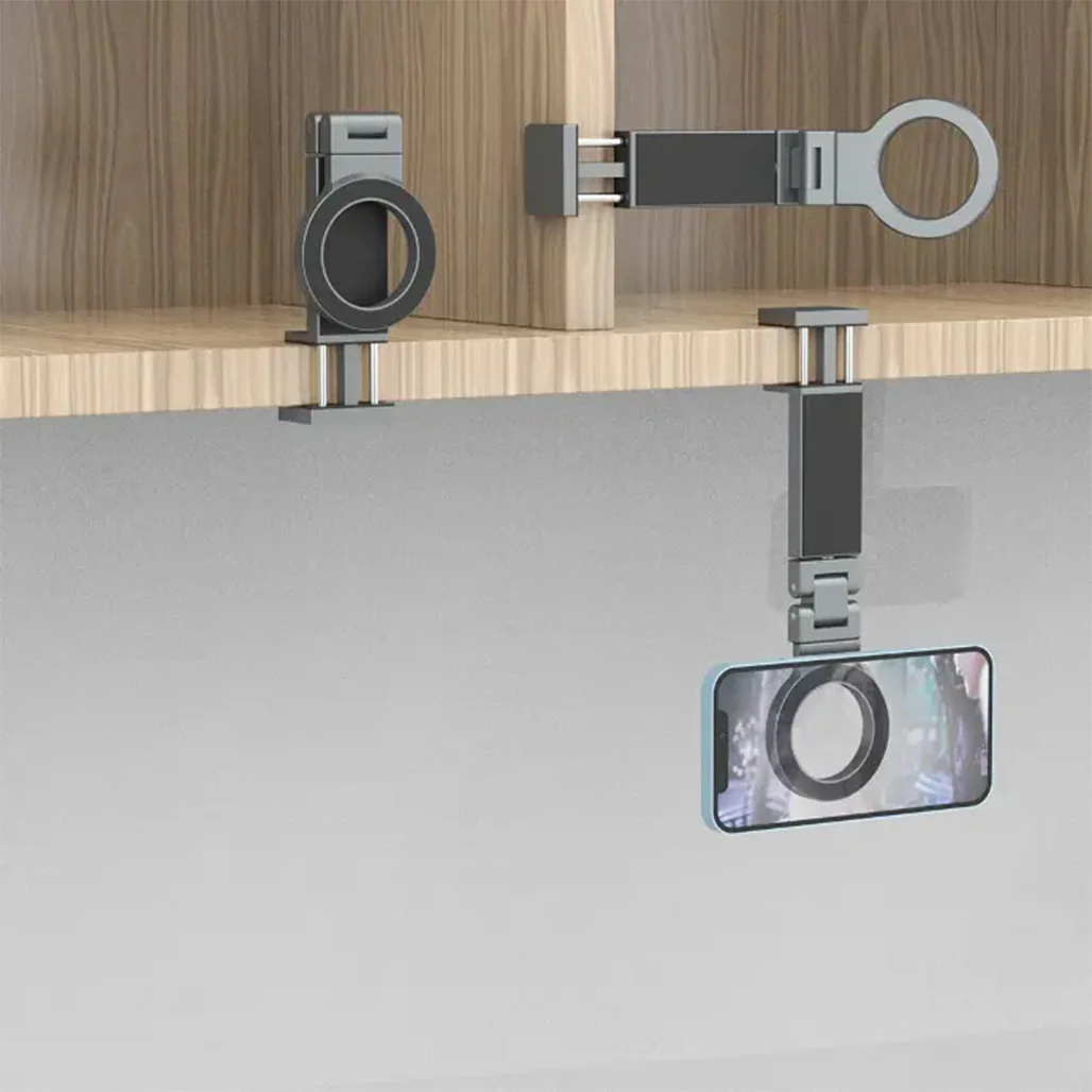 Porodo Zinc Alloy MagSafe Phone Mount - 360° Adjustable, Strong Magnetic Force - Black - Image 7