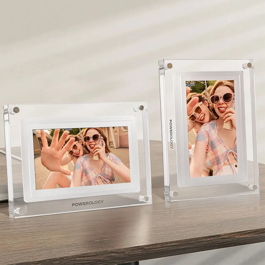 Powerology 10'' Smart Frame Digital Photo Display - White - Image 3