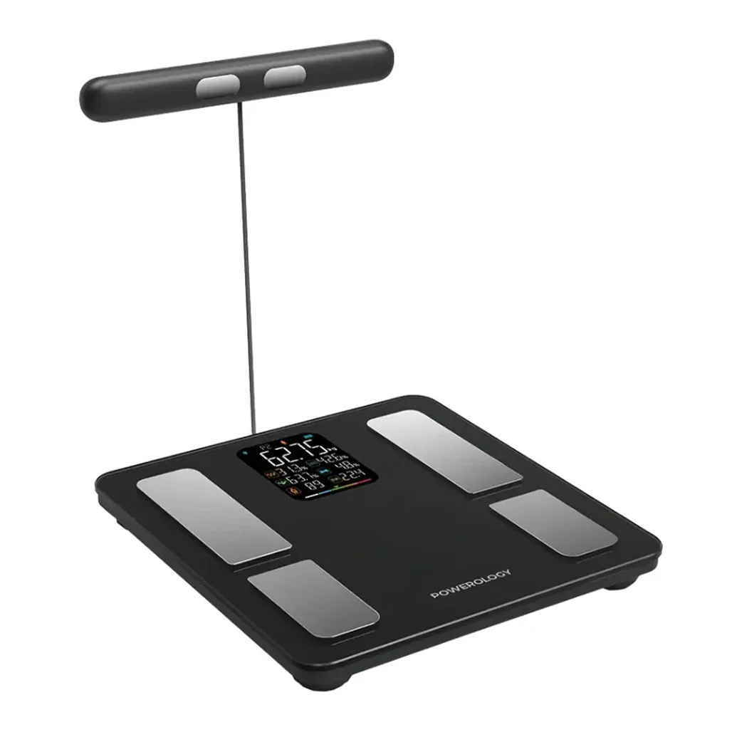 Powerology Advanced Precision Smart Scale – Black | Smart Body Composition Analyzer - Image 2