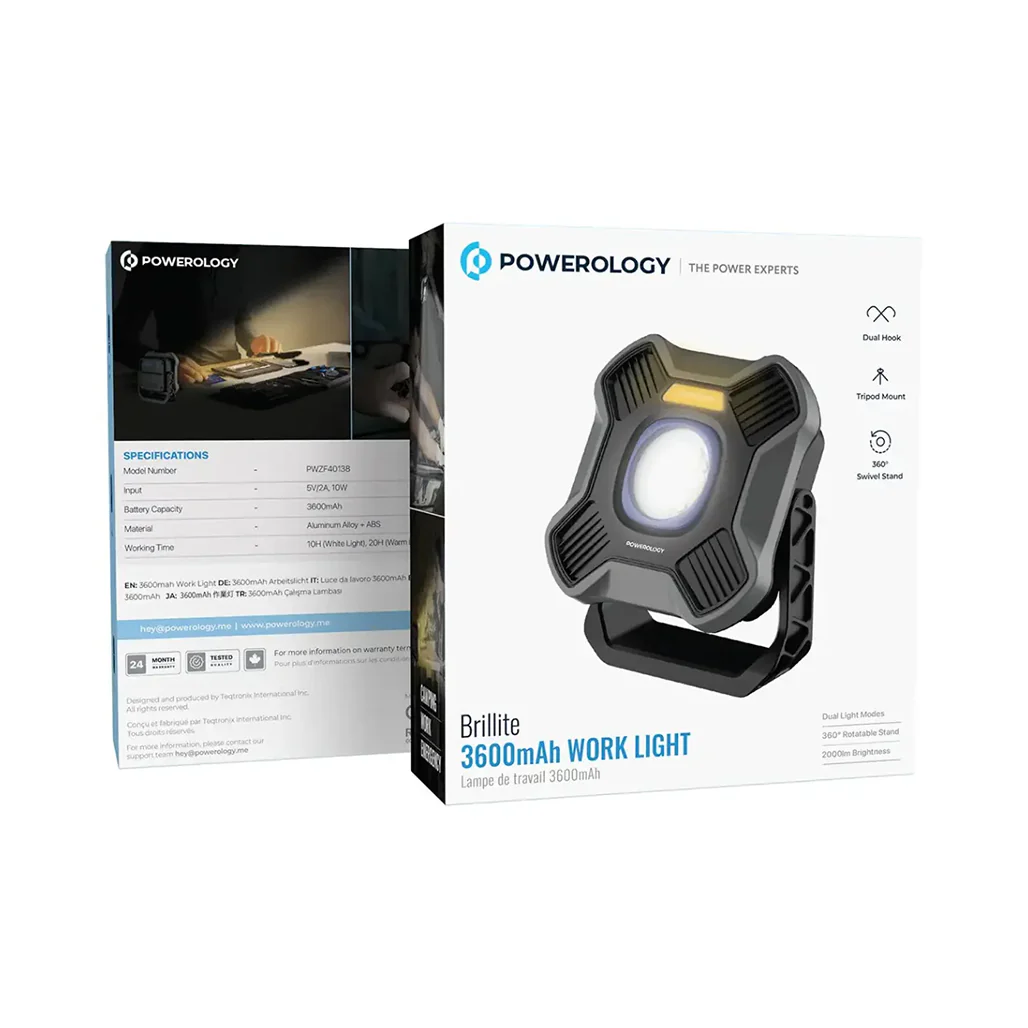 Powerology Brightlight 3600mAh Work Light - Image 6