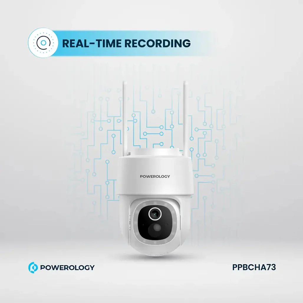 Powerology Built-In Solar Pan & Tilt Outdoor Camera - Image 3