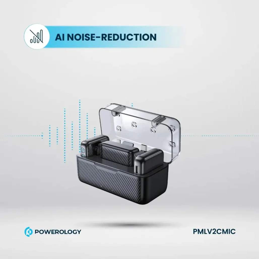 Powerology Wireless Dual Microphone Set – Black - Image 5
