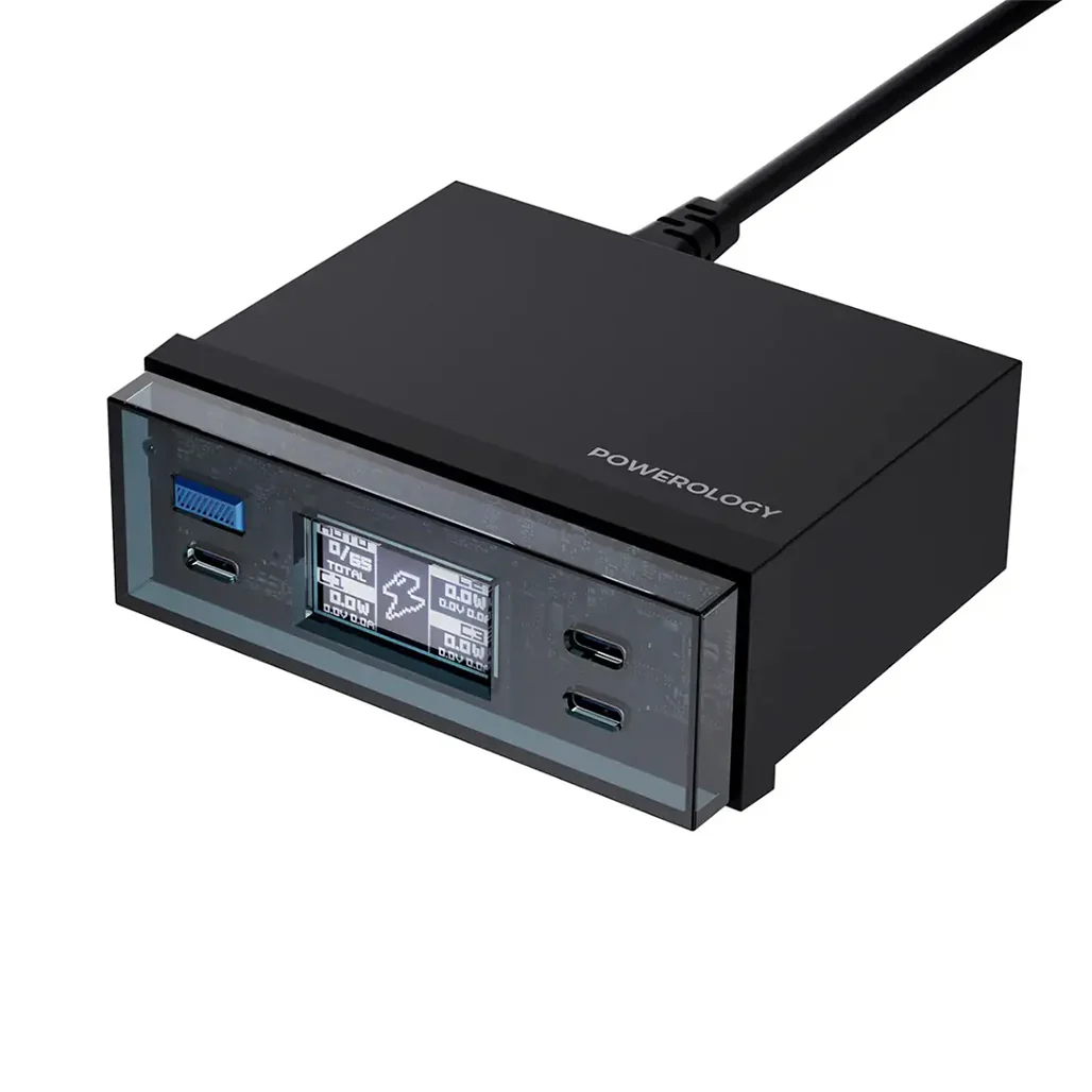 Powerology Power Hub Desktop Charging Station - Black