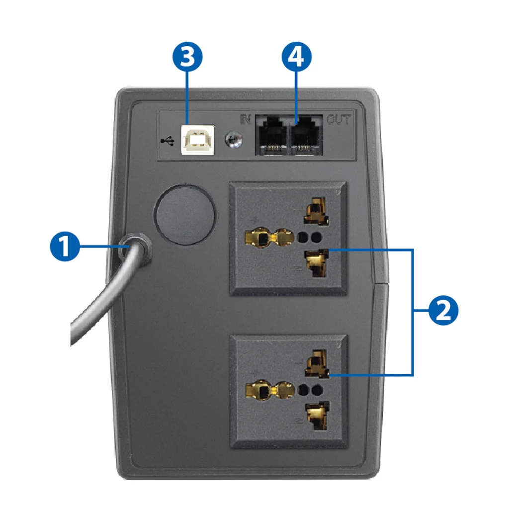 ProLink PRO700SFC Line Interactive UPS Super Fast charging Speeds (650VA) - Image 2