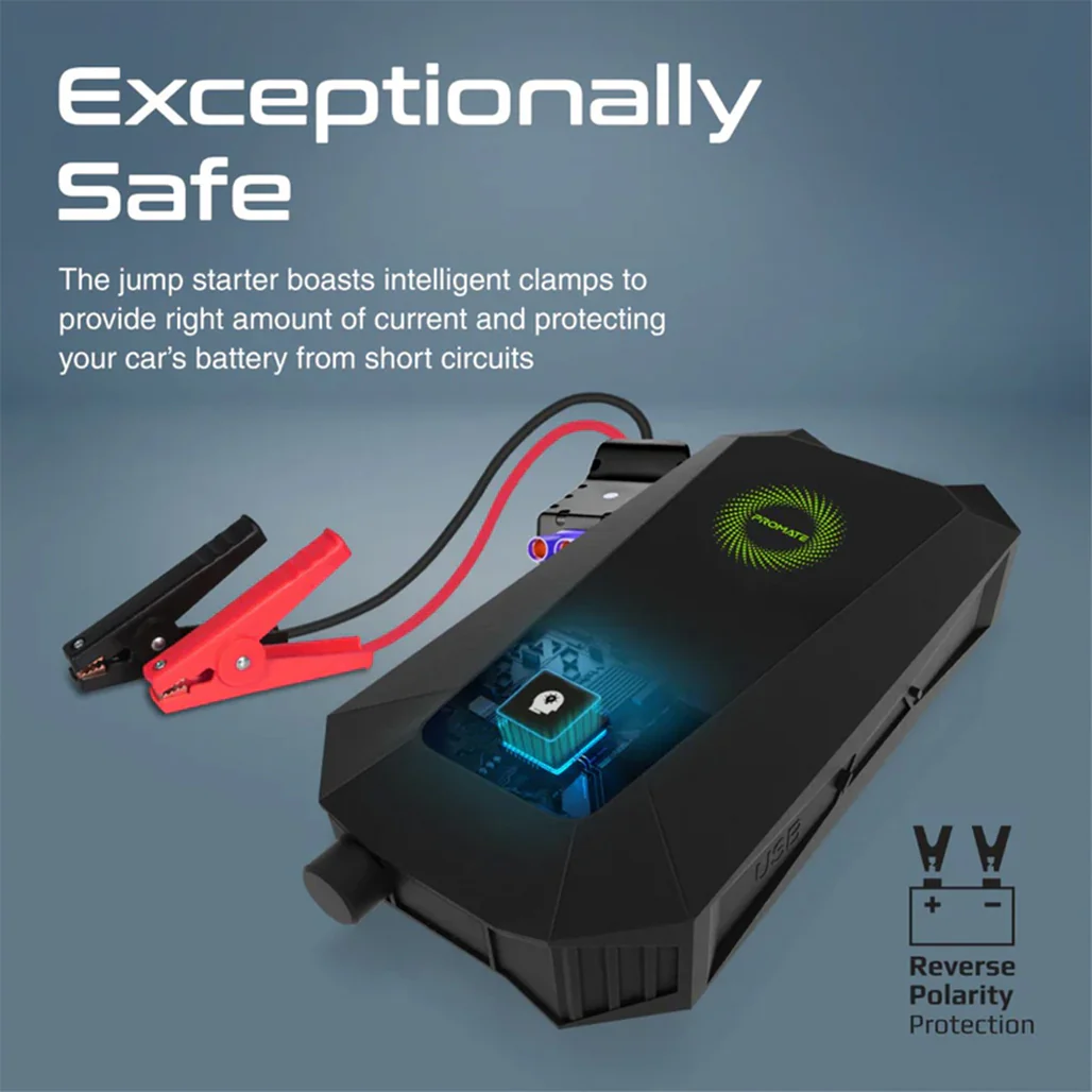 Promate 1500A/12V Car Jump Starter Power Bank - Image 5