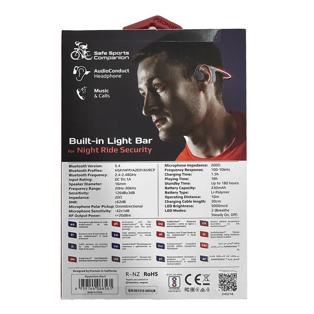 Promate AudioConduct - Wireless Neckband Earphones - Image 3