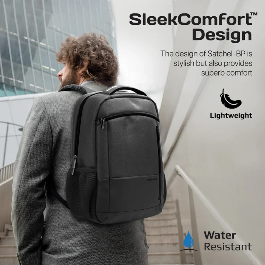 Promate Birger 15.6" ComfortStyle™ Laptop Backpack - Image 14