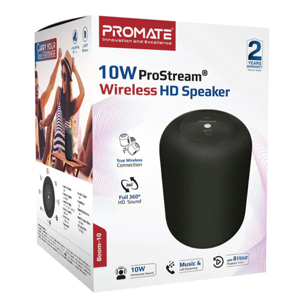 Promate Boom-10 - 10W ProStream® Wireless HD Speaker - Image 2