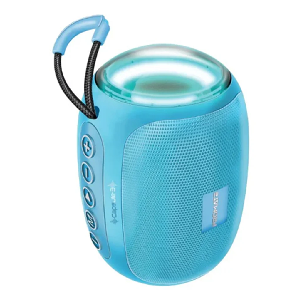 Promate Capsule-3 LumiFlux - Wireless Speaker - Blue
