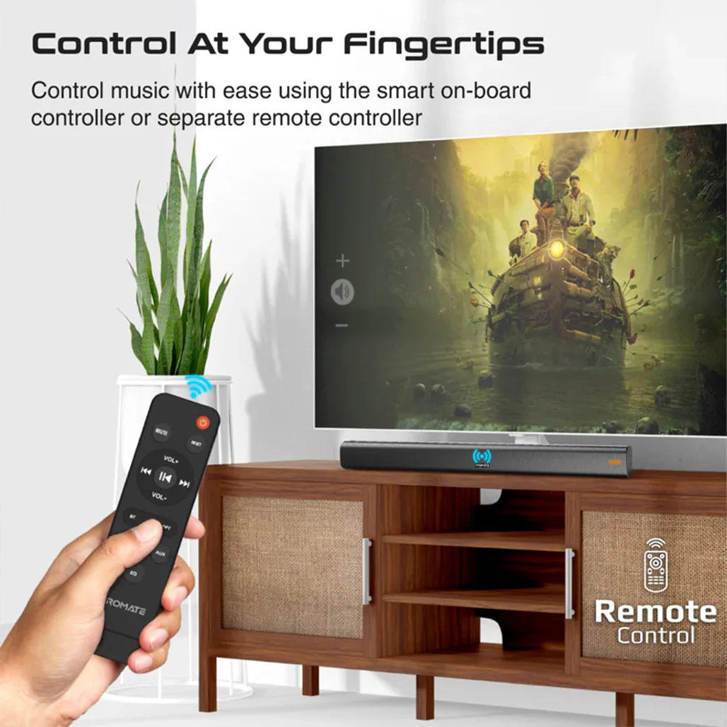 Promate StreamBar-30 - 30W BassBoost™ SoundBar with Subwoofer - Image 6