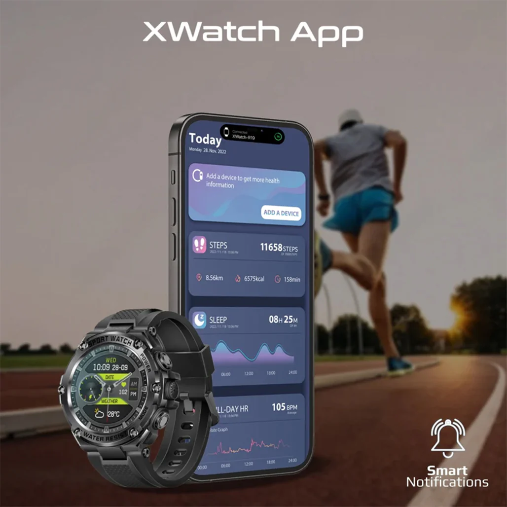 Promate XWatch-R19 Fitness Tracker Smartwatch - Image 4