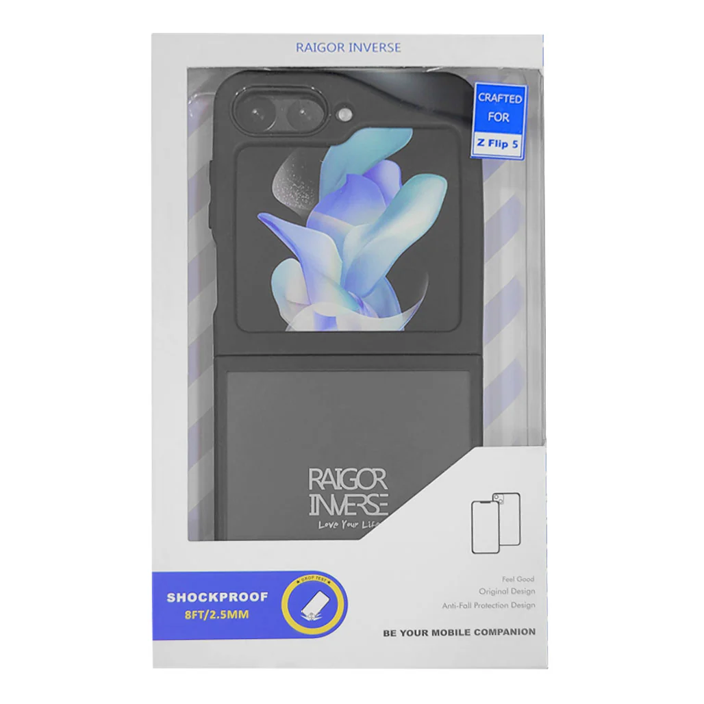 Raigor Inverse Armor Series Shockproof Case for Samsung Galaxy Z Flip 5 – Anti-Fall Protection, Shockproof Drop Test, 2.5mm Thickness - Image 2