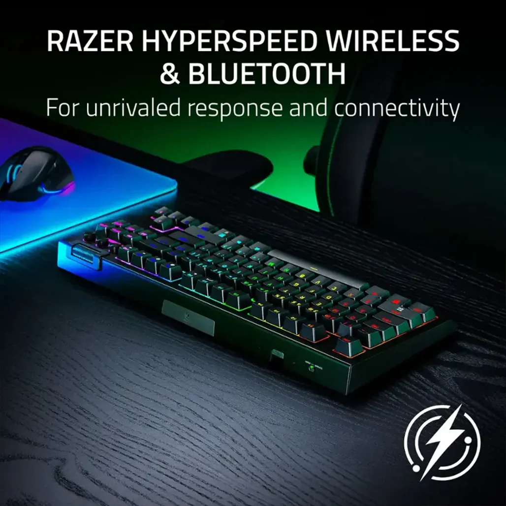 Razer BlackWidow V4 - Tenkeyless HyperSpeed Wireless Mechanical Gaming Keyboard - Image 7