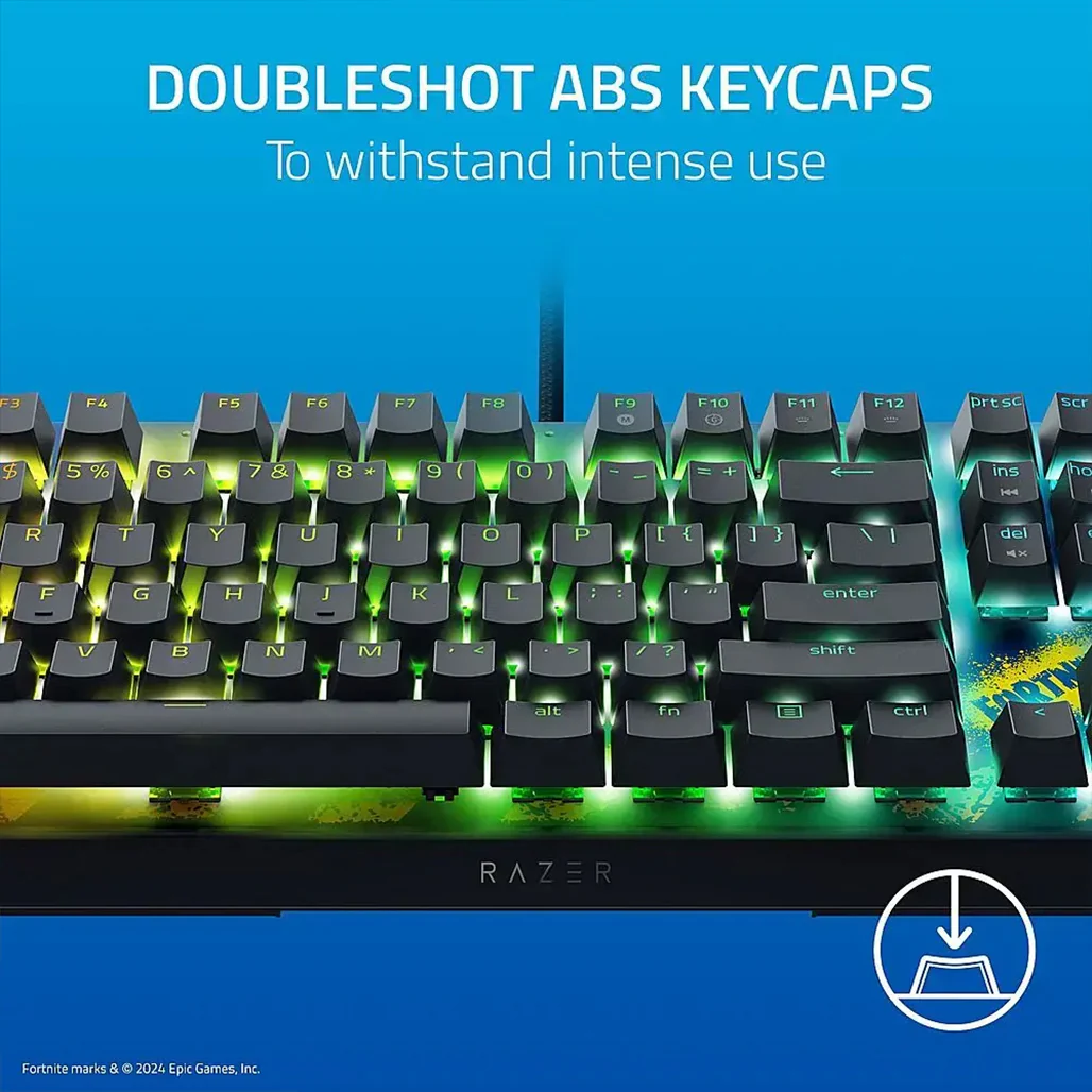 Razer BlackWidow V4 X Fortnite Edition Keyboard - Yellow Switch - Image 10