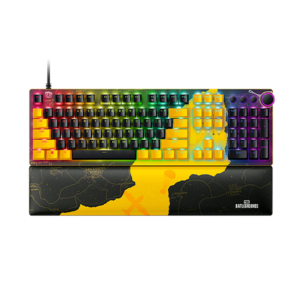 Razer Huntsman V2 Optical Gaming Keyboard – Linear Optical Switch – PUBG: BATTLEGROUNDS Edition