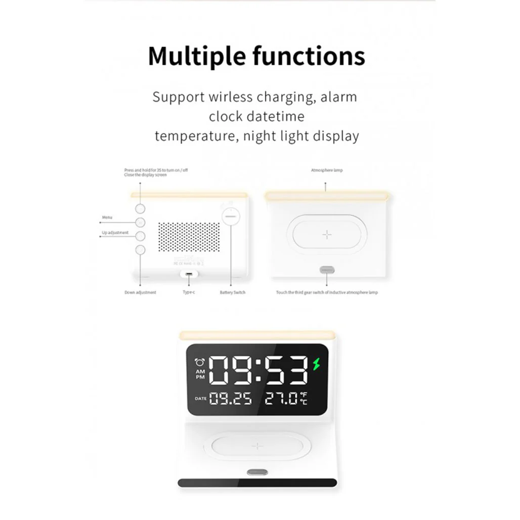 Recci Perpetual Calendar Wireless Charger – Multifunctional Fast Charging with Ambient Lighting - Image 4