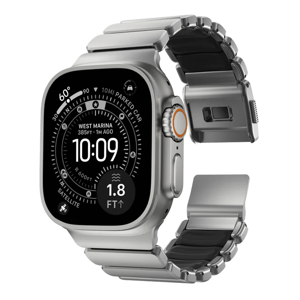 Redefine Magnetic Stainless Steel & Silicone Rugged Band for Apple Watch 44–49 mm - Image 4