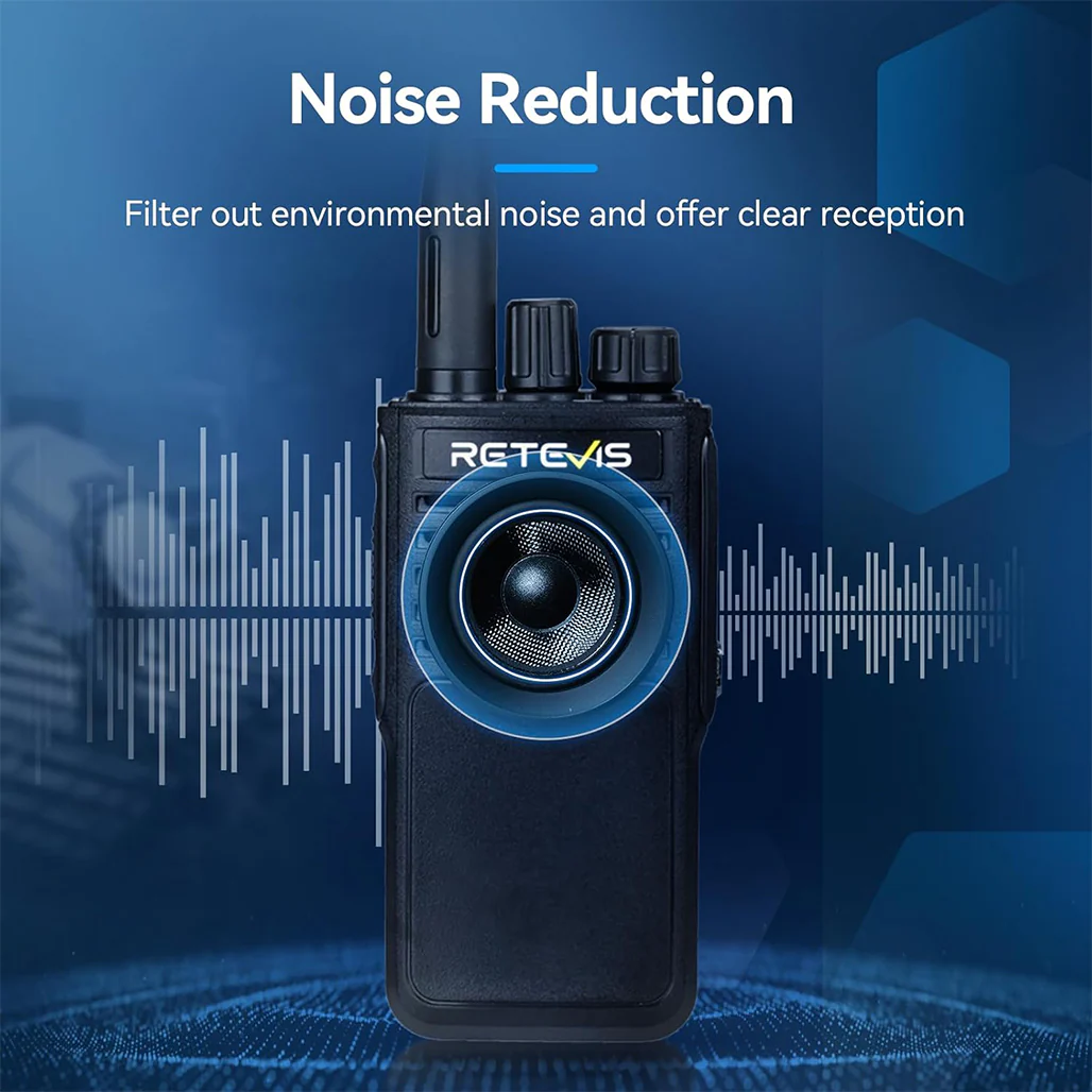 Retevis P62 Walkie Talkie - Long Range IP68 Waterproof Dual Band Radio - Image 4