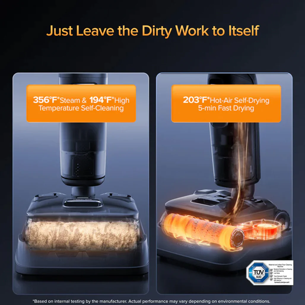 Roborock F25 Ultra - Wet & Dry Vacuum with Steam and High-Temperature Cleaning - Image 15