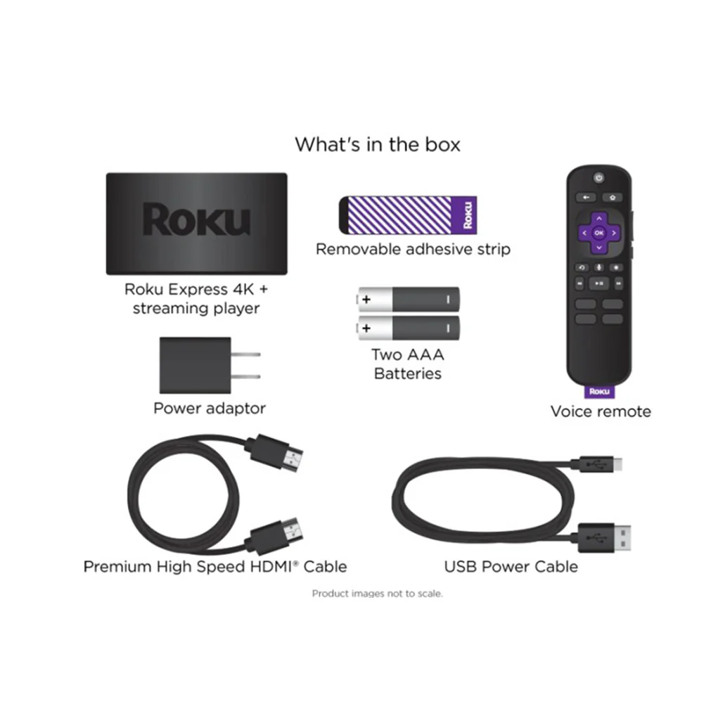 Roku Express 4K+ Streaming Player - 3941R2 | Voice Remote, 4K HDR, and Dual-Band Wi-Fi - Image 4