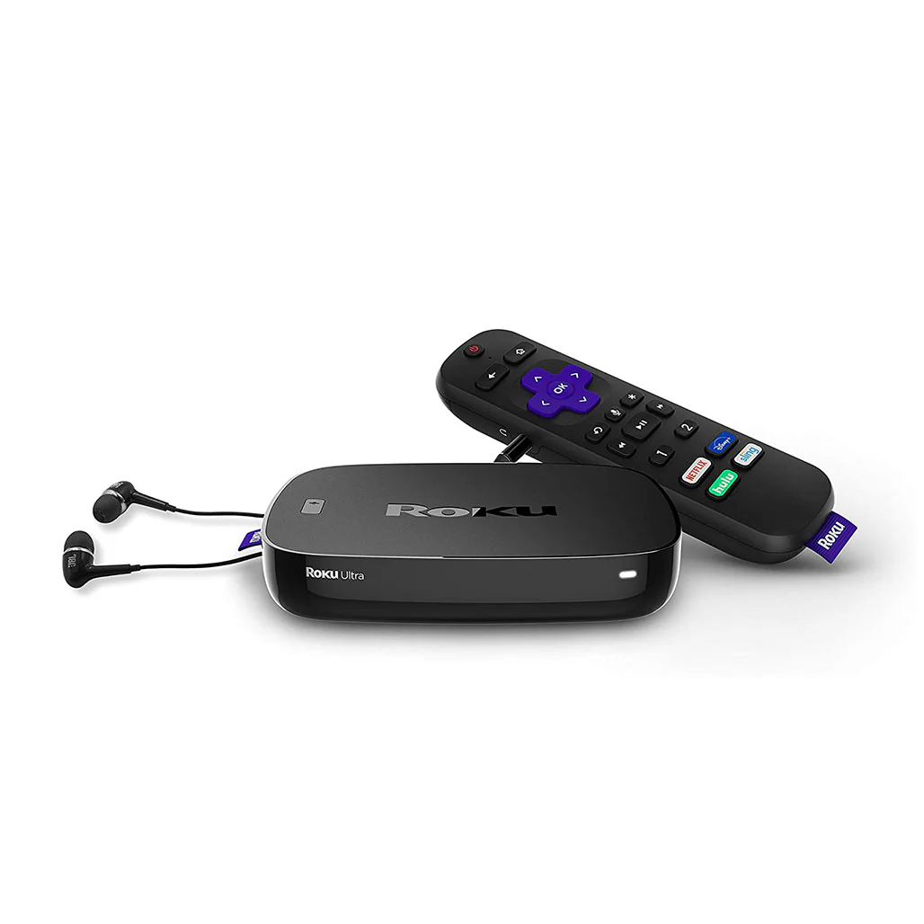Roku Ultra Streaming Media Player 4K/HD/HDR with Premium JBL Headphones