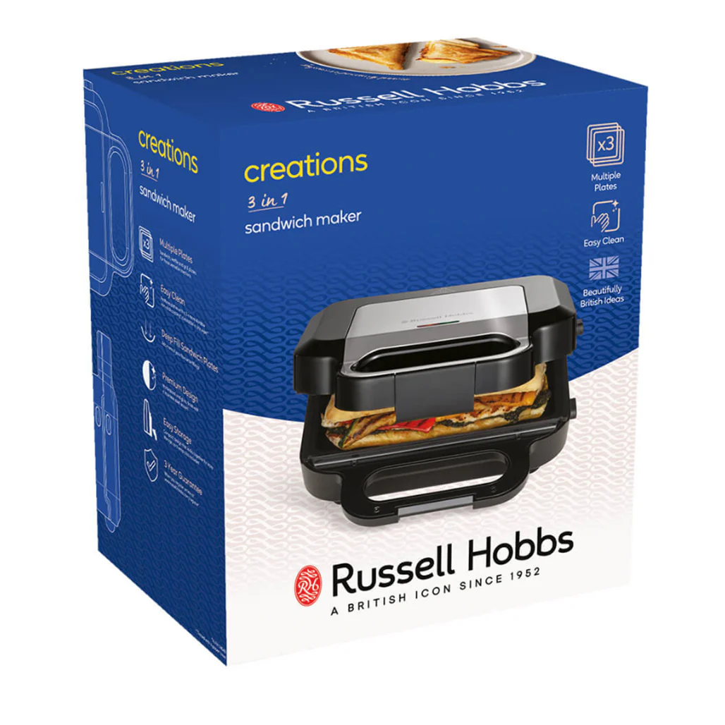 Russell Hobbs Creations 3-in-1 Sandwich Maker - Image 8
