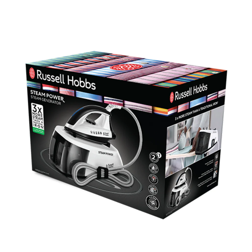 Russell Hobbs Steam Power Black Steam Generator Iron - Image 4