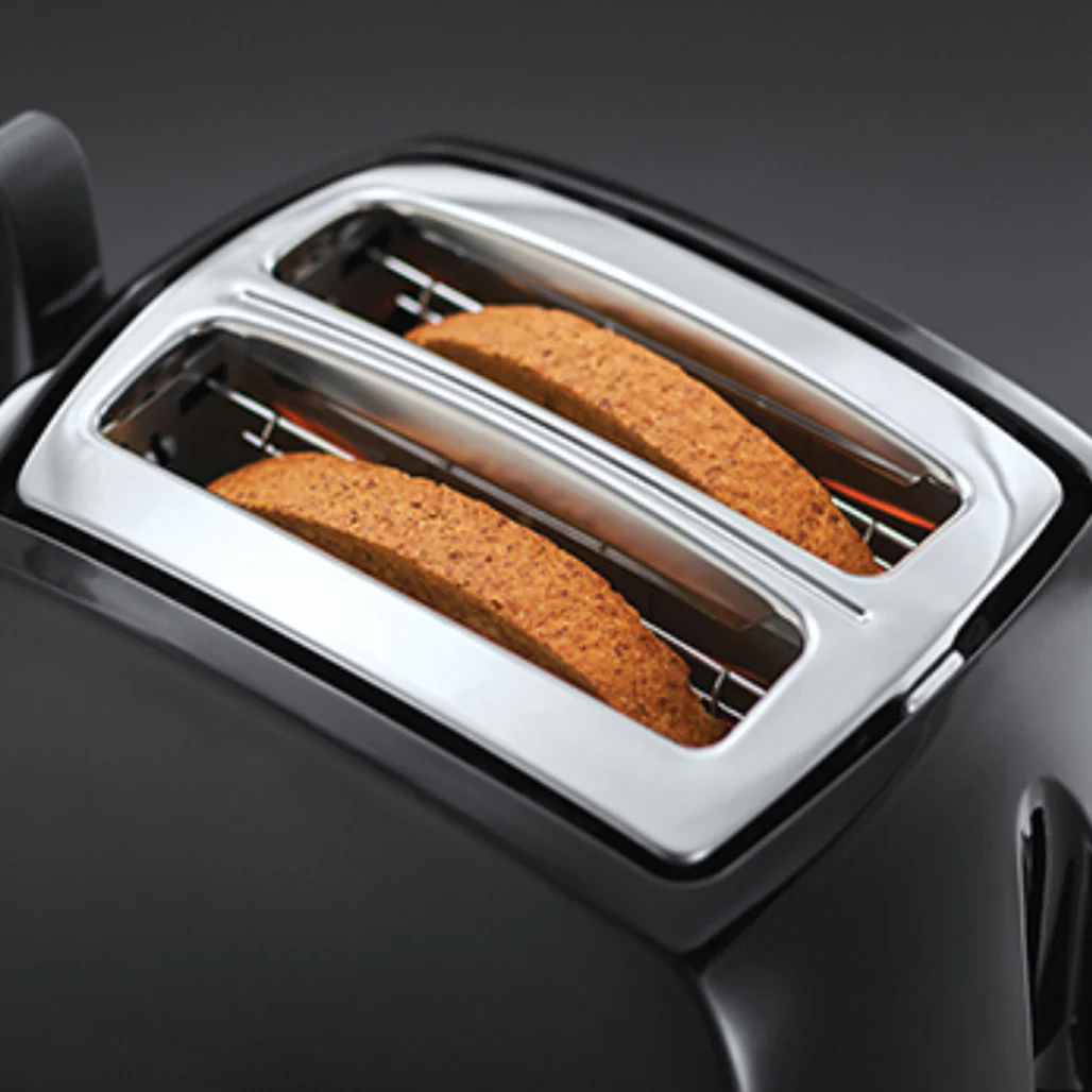 Russell Hobbs Textures Plus 2 Slice Toaster – Extra Wide Slots - Image 3