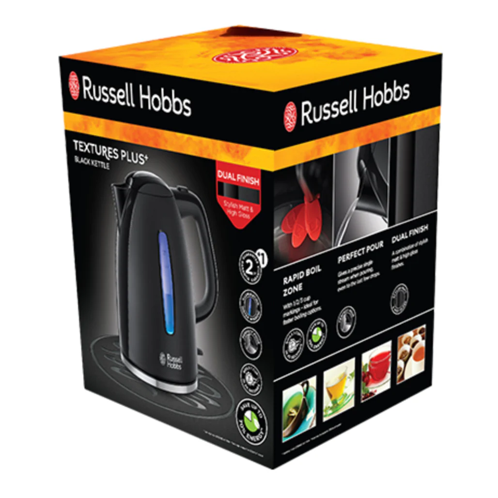 Russell Hobbs Textures Plus Kettle – 1.7L Rapid Boil Kettle - Image 3