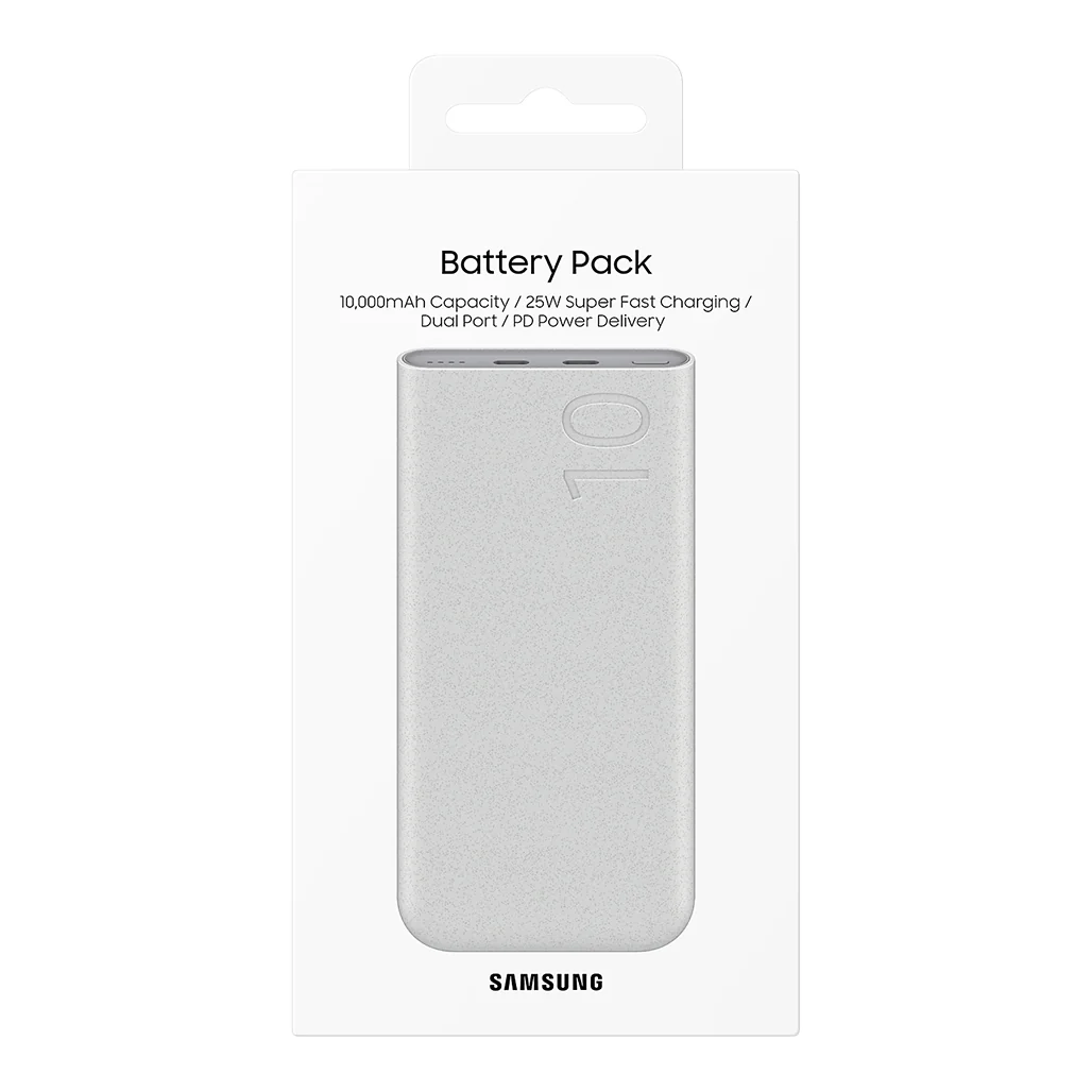 Samsung 10000mAh Battery Pack - Dual-Port Power Bank with Super Fast Charging & Recycled Materials | EB-P3400XUEGWW - Image 6