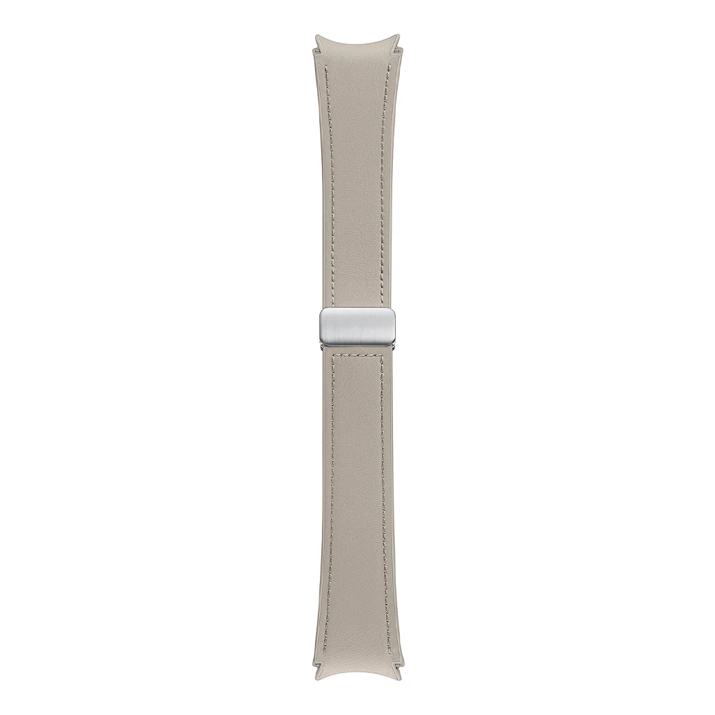 Samsung Galaxy Watch D-Buckle Hybrid Eco-Leather Band - 20mm - M/L - Etoupe | Stylish and Durable Replacement Strap