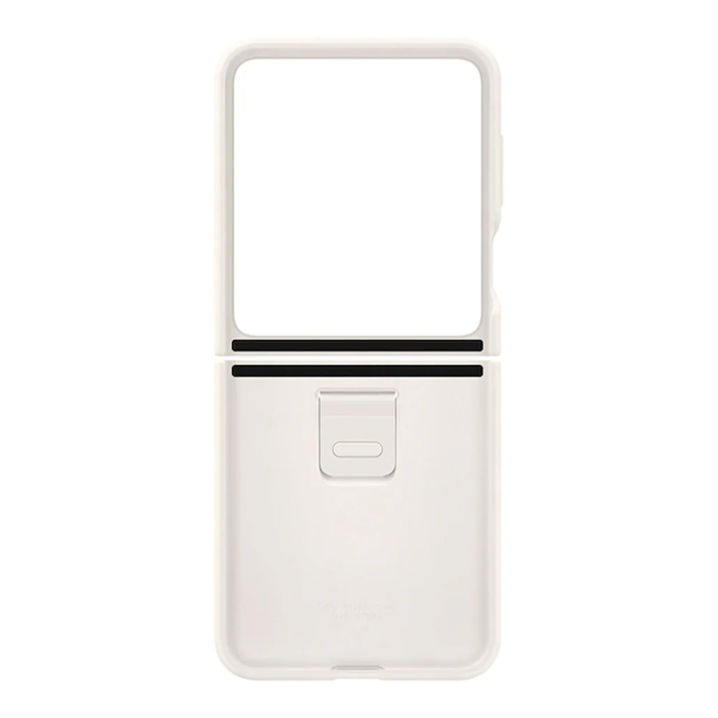 Samsung Galaxy Z Flip5 Silicone Case with Ring, Cream EF-PF731TUEGUS | Eco-Friendly, Stylish Protection - Image 5