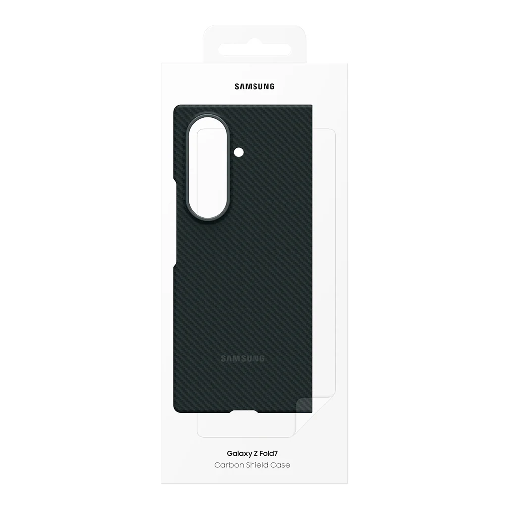 Samsung Galaxy Z Fold7 Carbon Shield Case - Black - Image 8