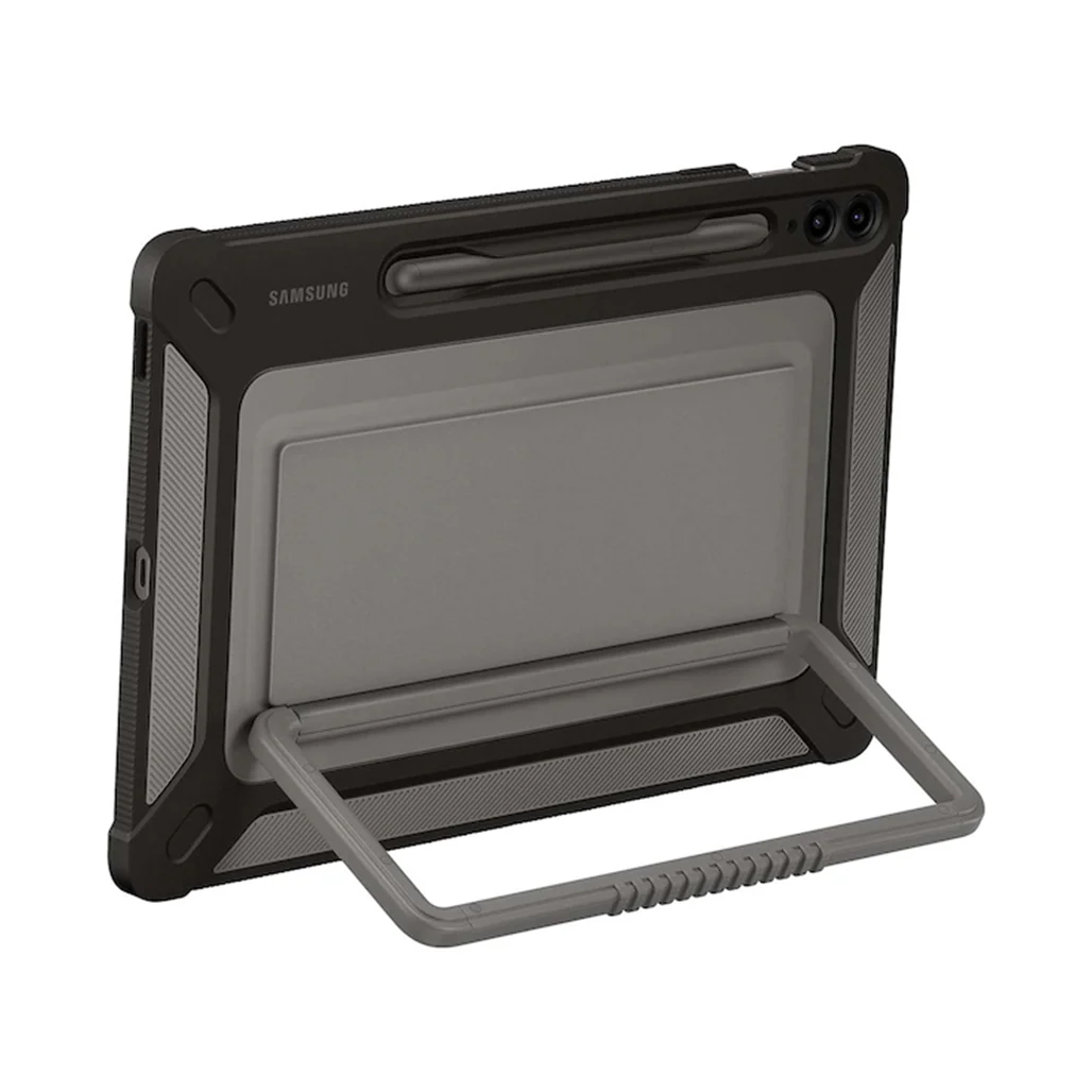 Samsung Outdoor Cover for Galaxy Tab S9 FE+ / S9 FE+ 5G - Rugged Military-Grade Protection with Adjustable Stand and S Pen Storage - Image 2