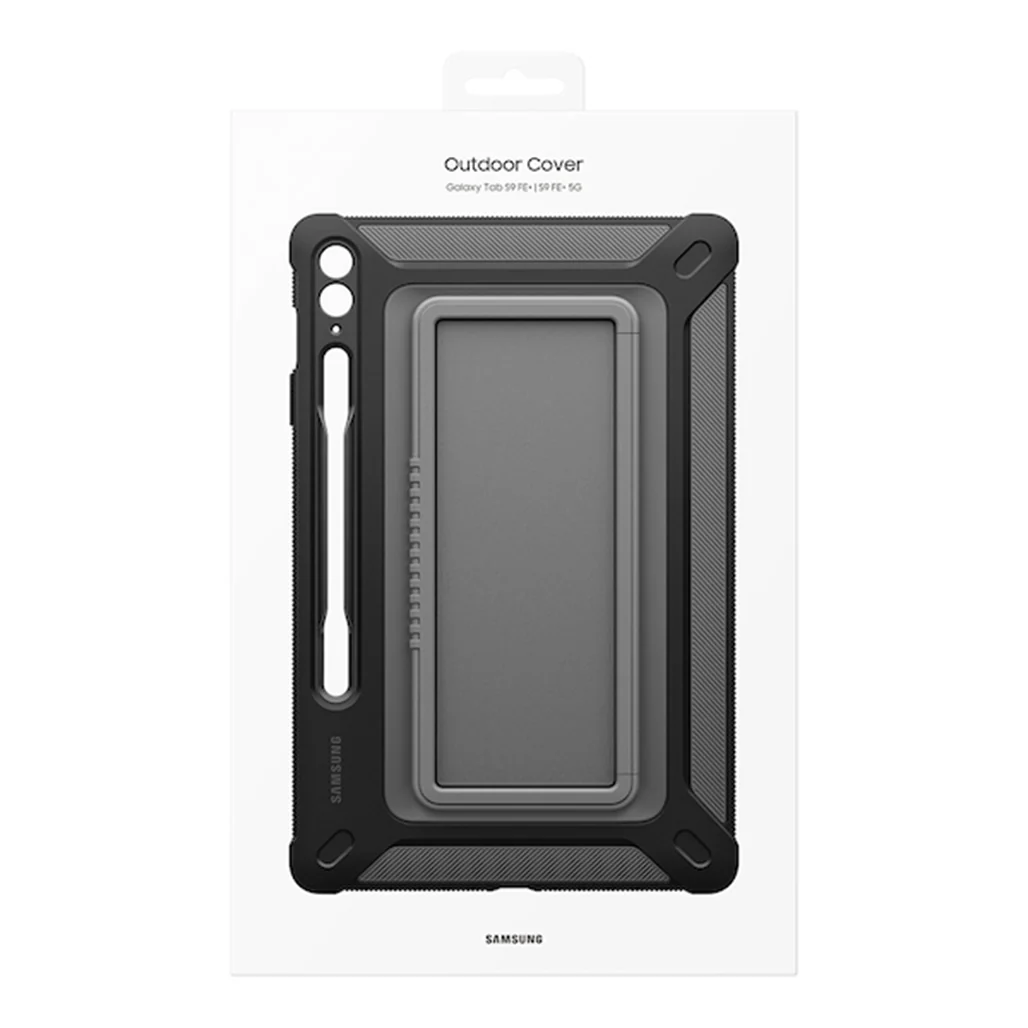 Samsung Outdoor Cover for Galaxy Tab S9 FE+ / S9 FE+ 5G - Rugged Military-Grade Protection with Adjustable Stand and S Pen Storage - Image 7
