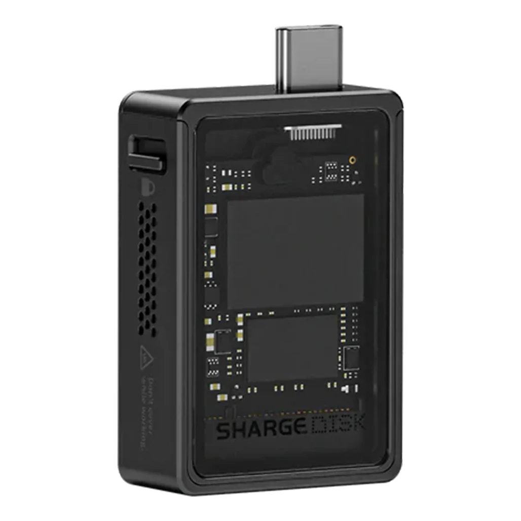 SHARGE Disk SD001 M.2 NVMe Enclosure – 10Gbps USB-C SSD Case with Cooling Fan, 2230 Support, IP54 Rugged, iPhone 15/16 & Console Compatible - Image 2