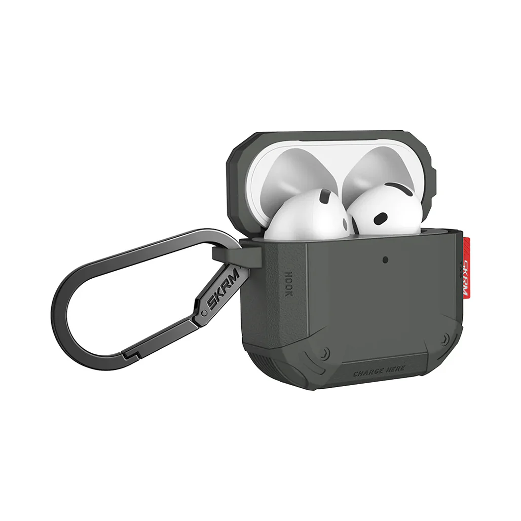 Skinarma MECHA CE AirPods 4 Case – Durable Retro-Futuristic Protection with Enhanced Grip & Wireless Charging Support - Image 4