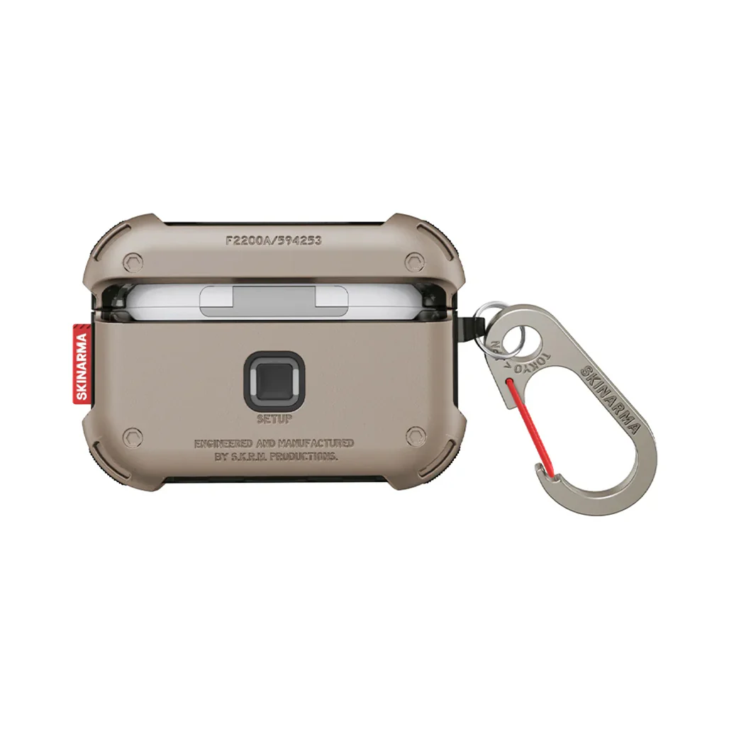 Skinarma MECHA Magnetic Locking Case for AirPods Pro 2 – Retro-Futuristic Protective Shell - Image 3