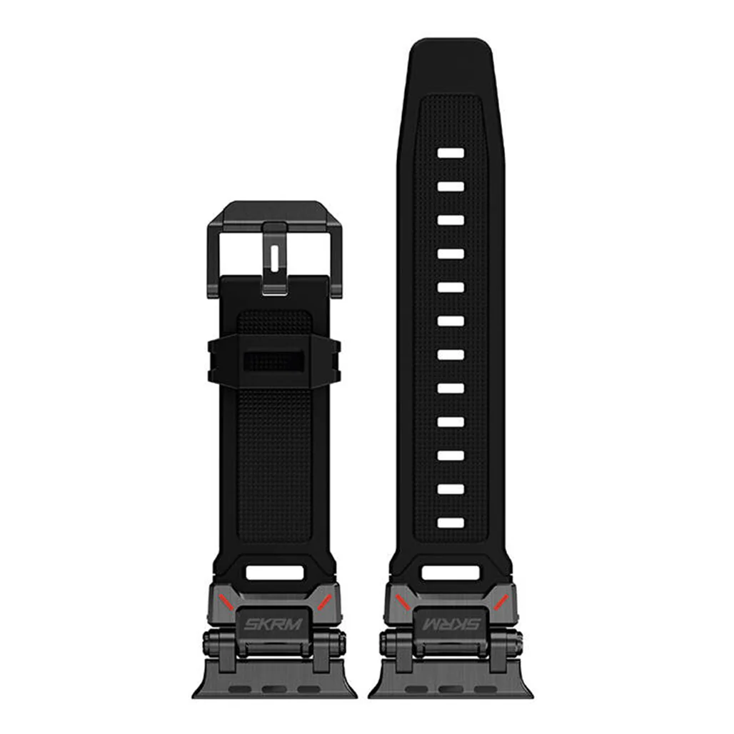 Skinarma Watch Band, TITON Ultra Custom-designed Stainless Steel Strap for Apple Watch 49mm | 45mm | 44mm (Black) - Image 3