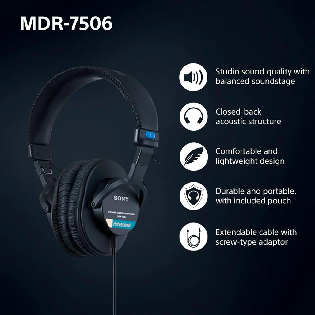 Sony MDR-7506 - Stereo professional headphones - Image 9