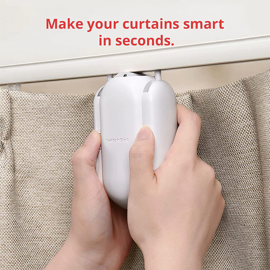 SwitchBot Curtain (U Rail) SWITCHBOT-41-WH | Smart Curtain Opener for U-Shaped Rails - Image 2