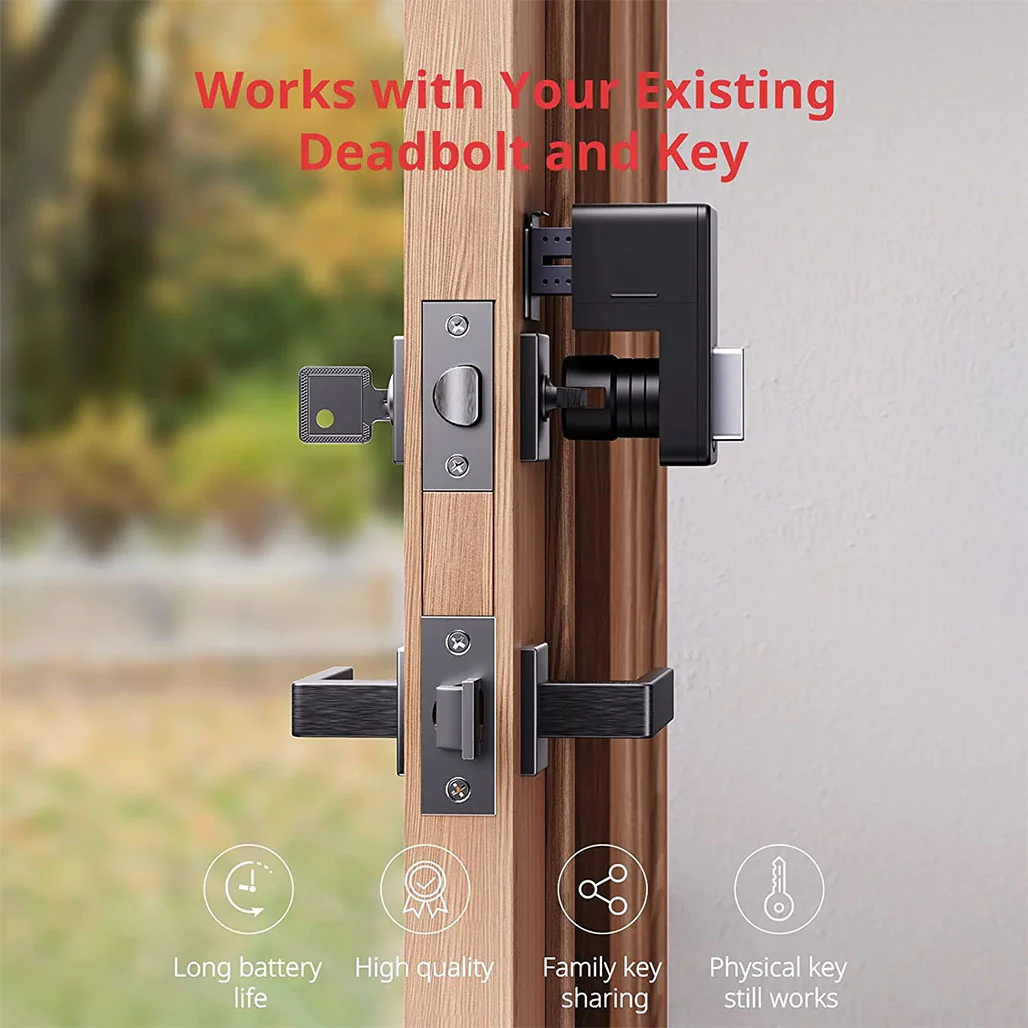 SwitchBot Lock W1601700-BK | Keyless Smart Lock with NFC and App Control - Image 5
