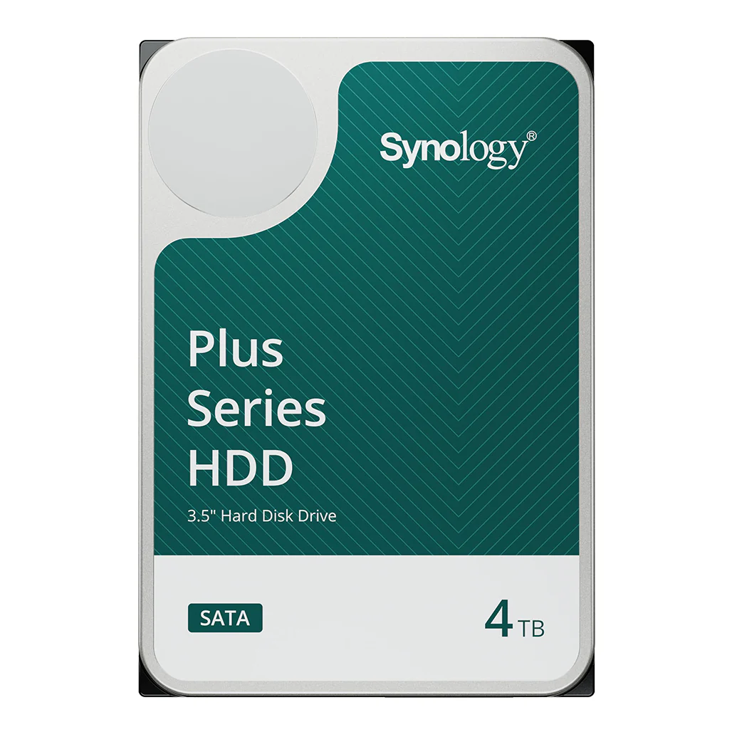 Synology Plus Series 4TB 3.5" SATA HDD – Reliable NAS Drive for Continuous 24/7 Operation | HAT3300-4T