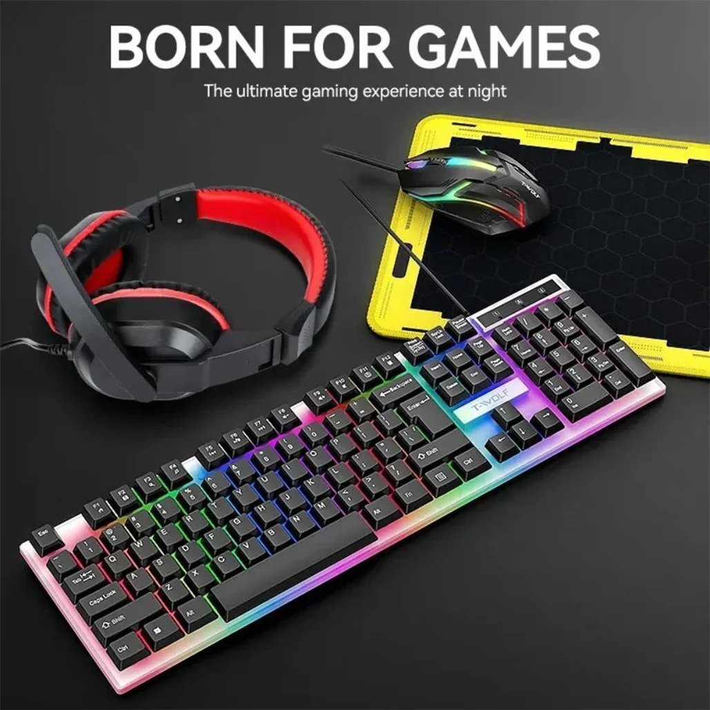 T-Wolf TF-240 4-in-1 Wired Gaming Combo - Image 2