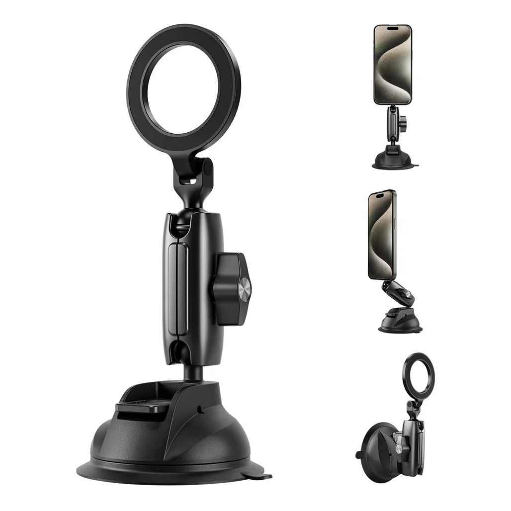 TELESIN Magnetic Suction Car Phone Mount – Stable Car Filming & Navigation