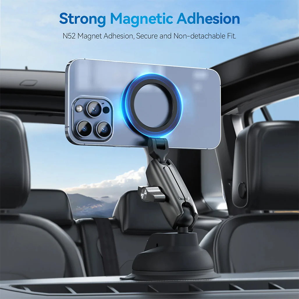 TELESIN Magnetic Suction Car Phone Mount – Stable Car Filming & Navigation - Image 10