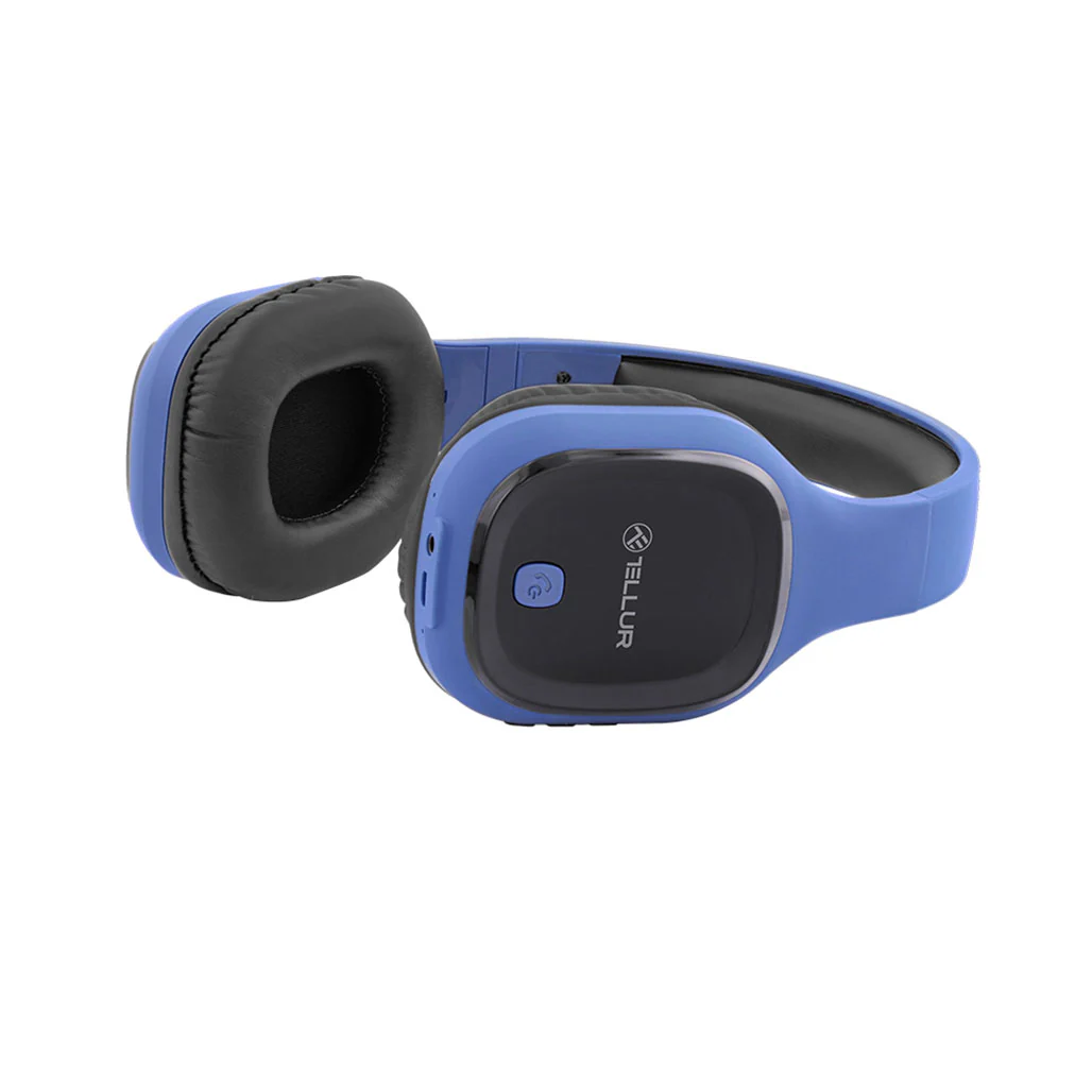 Tellur Pulse - Bluetooth Over-Ear Headphones – Blue - Image 3