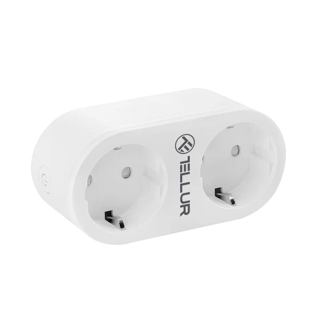Tellur WiFi Smart AC Socket - Dual Ports, 16A, Energy Monitoring - Image 2