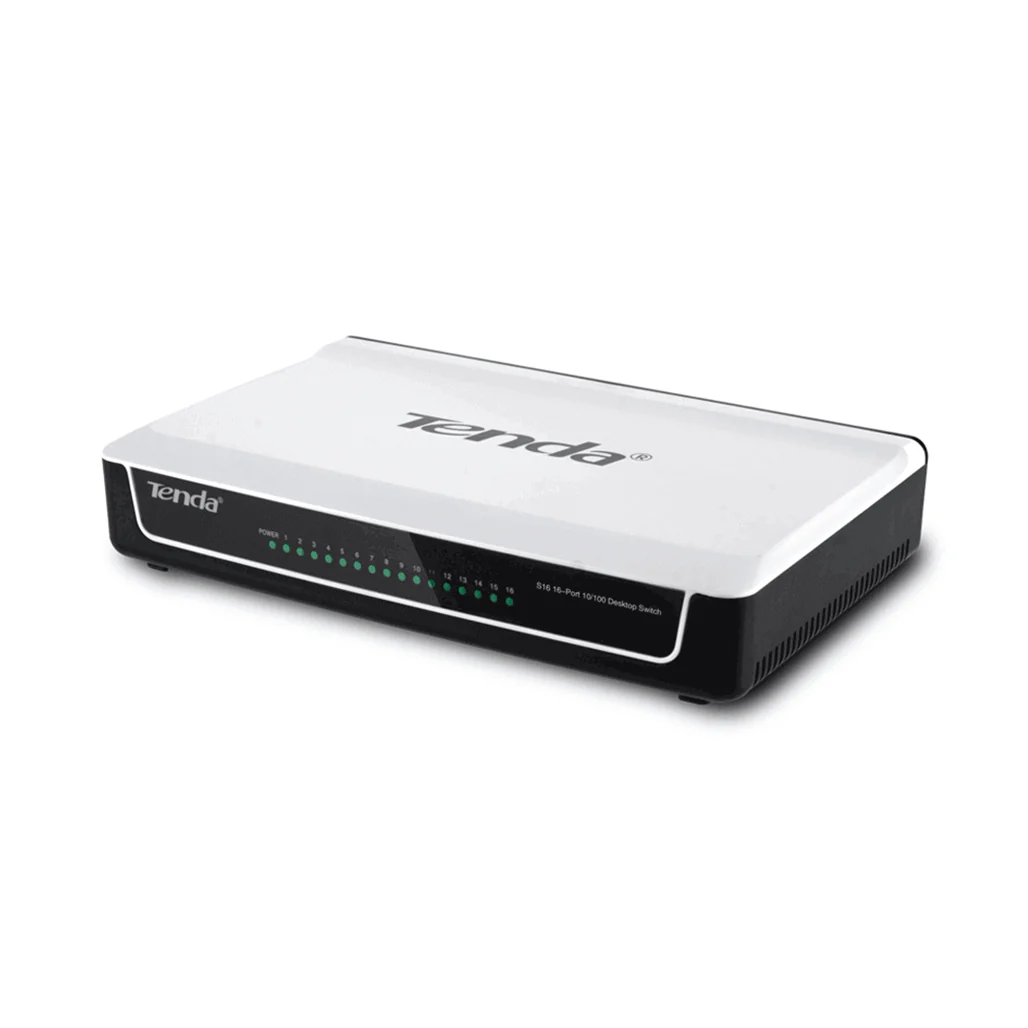 Tenda S16 16-Port Fast Ethernet Switch – Unmanaged 10/100 Mbps for Home & Office Networks - Image 3